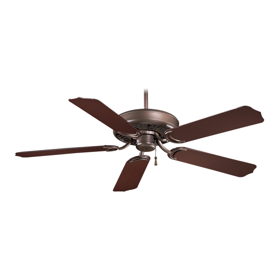 minkaAire Sundance F571 Instruction Manual Warranty Certificate