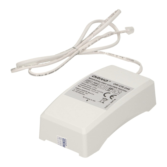 Orno OR-CR-246 Quick Manual