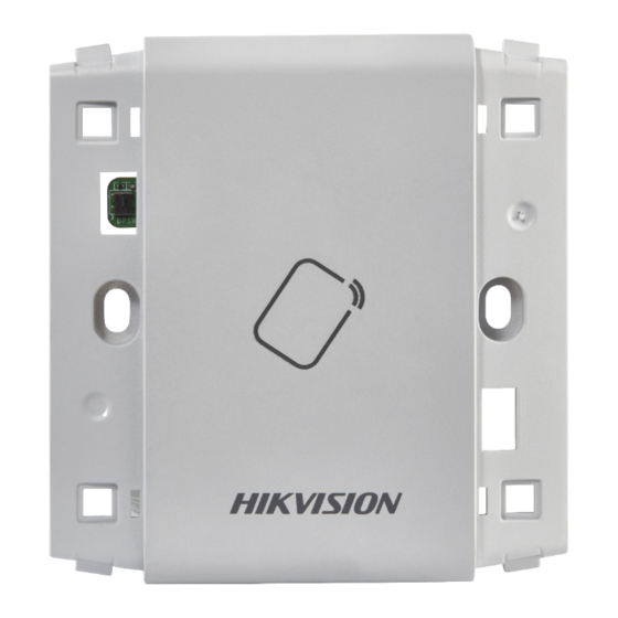 HIKVISION DS-K1106 Series Installation Manual