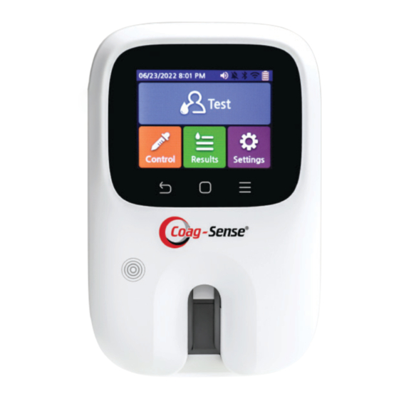 CoaguSense Assure PT Care Prothrombin Time User Manual
