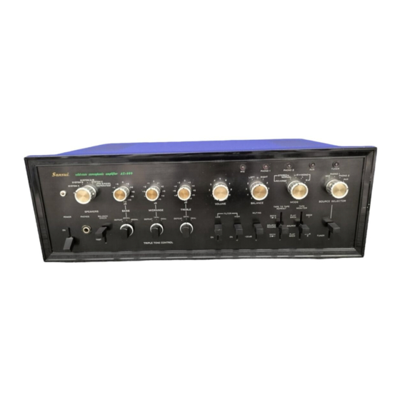Sansui AU-999 Operating Instructions & Service Manual