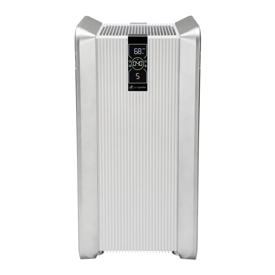 Guardian AP6100 - GermGuardian Portable Dual HEPA Filter Air Purifier with HEPA Filters, UV-C, Ionizer and Air Quality Monitor Manual