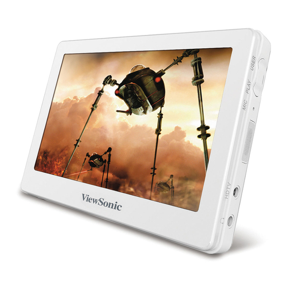 ViewSonic VPD400 - Moviebook - HD Digital Portable Player Manuals