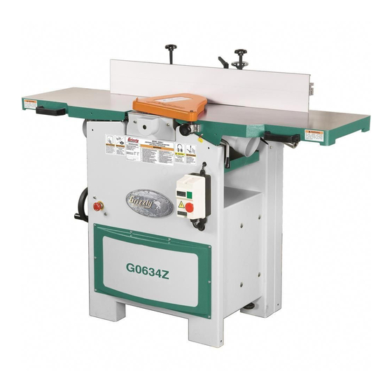 Grizzly G0634Z Manual Insert