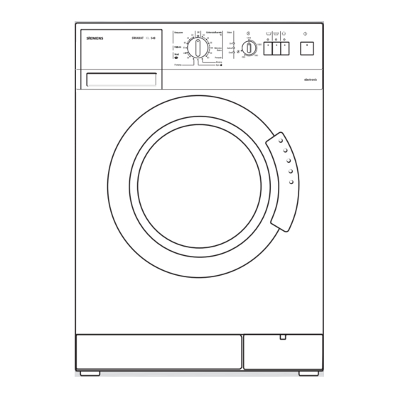 Siemens SIWAMAT XL 548 Manuals