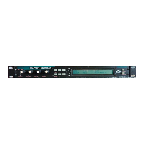 Peavey MULTIFEX Owner's Manual