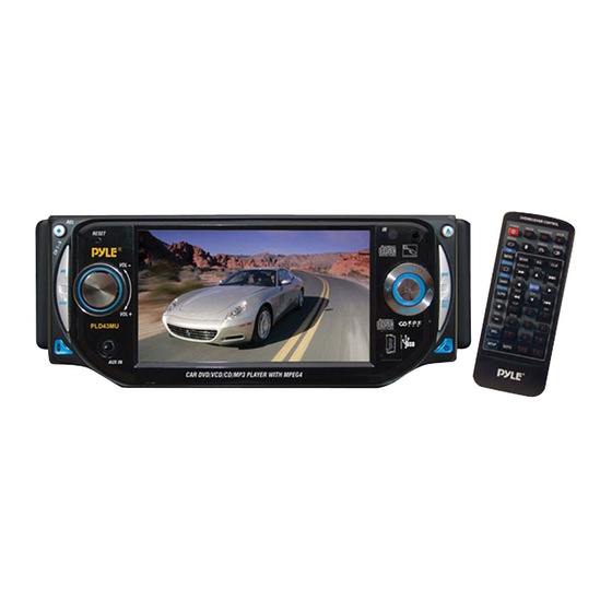 Pyle Mobile Video System PLD43MU Owner's Manual