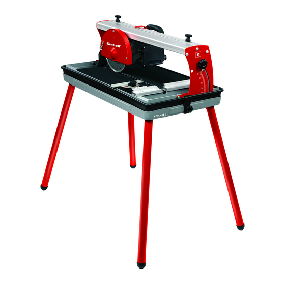 EINHELL RT-TC 430 U Tile Cutting Machine Manuals