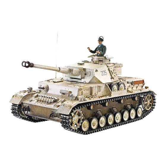 Torro Panzerkampfwagen IV Ausf.G. Sd.Kfz.161/1 Instruction Manual