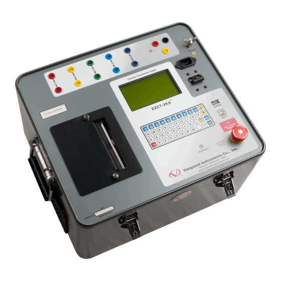 Vanguard Instruments EZCT-2000A Manuals