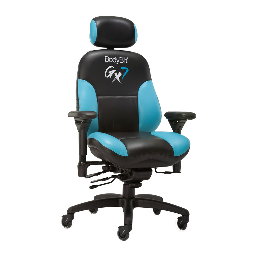 BODYBILT ERGOGENESIS GX7 GAMING CHAIR INSTRUCTIONS Pdf Download