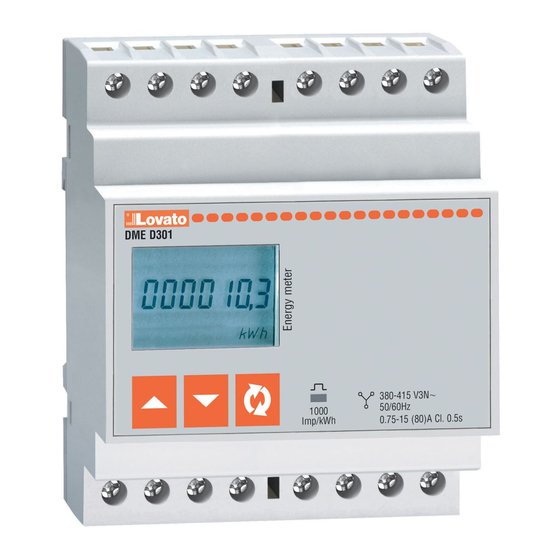 LOVATO ELECTRIC DMED302MID Instruction Manual