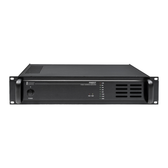 ProAudio PA120T User Manual