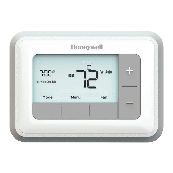 Honeywell Home RTH7560E1001/E Quick Installation Manual