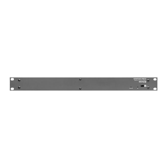 Biamp SPM723 Operation Manual