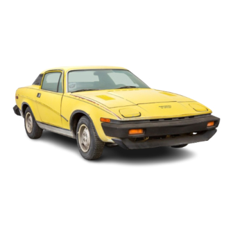 Triumph TR7 Repair Operation Manual