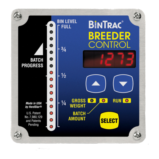 User Manuals: herdstar BinTrac Breeder Control System