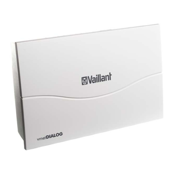 Vaillant vrnetDIALOG 820 Manuals