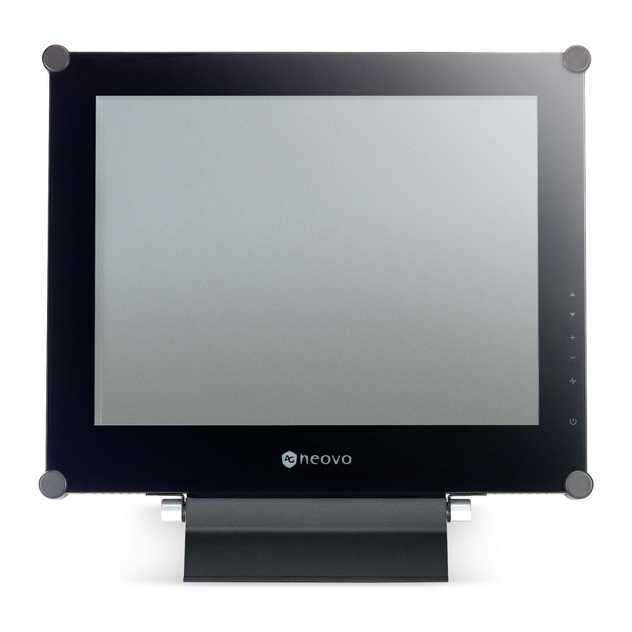 AG Neovo 15" LCD Display X-15 Specification