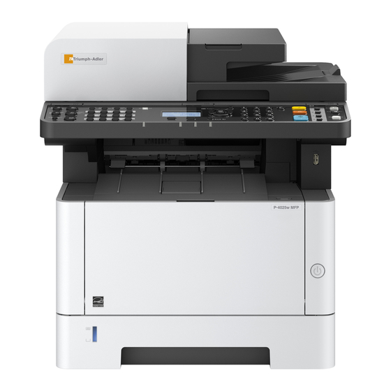 Kyocera Triumph-Adler P-4025w Manuals