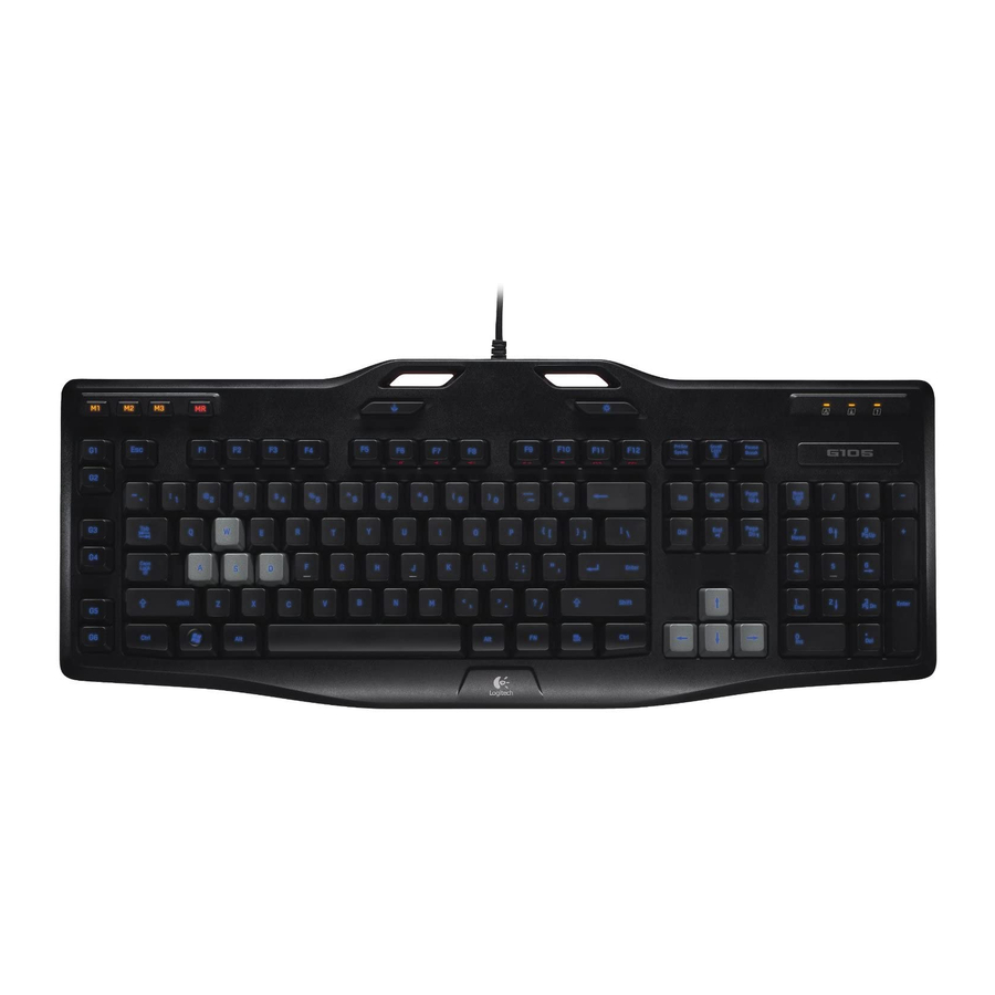 Logitech G105 Getting Started Manual