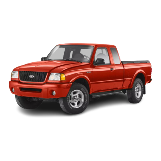 Ford 2002 Ranger User Manual