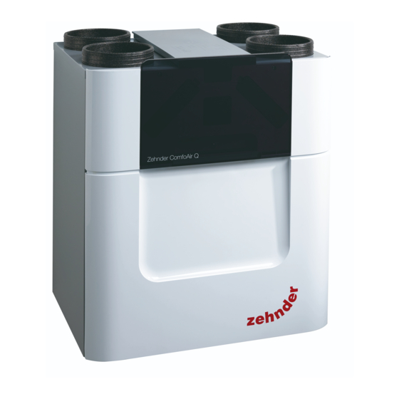Zehnder Rittling ComfoAir Q Ventilation Manuals