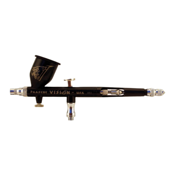 Paasche Airbrush TGX-VISION Instructions-Parts List Manual