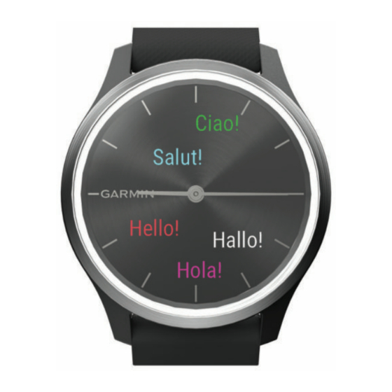 Garmin VIVOMOVE STYLE Quick Start Manual