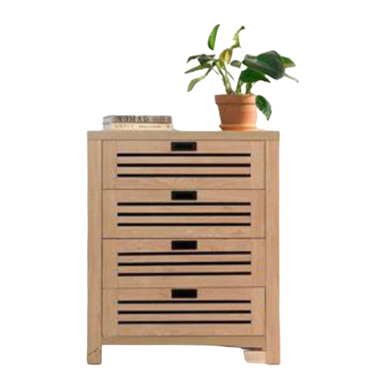 Mocka Asha Four Drawer Assembly Instructions Manual