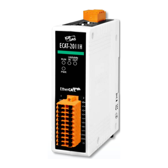 ICP DAS USA ECAT-201x EtherCAT Slave I/O User Manual