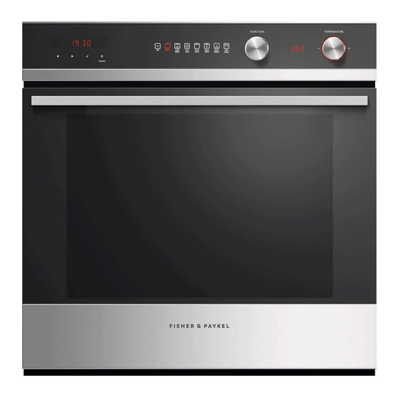 Fisher & Paykel OB24SCD Installation Manual