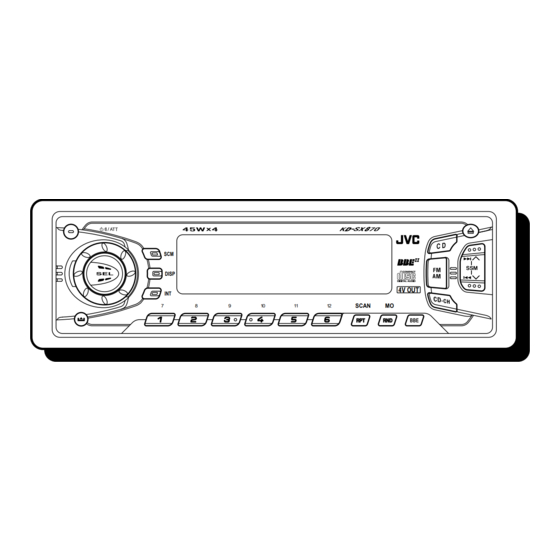 JVC KD-SX770J Instructions Manual