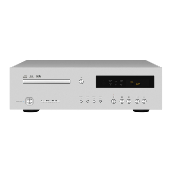 Luxman D-07X Manual
