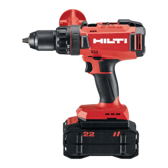 Hilti NURON SF 10W-22 Original Operating Instructions