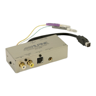 Alpine KCE-900E Manual For Installation And Connections