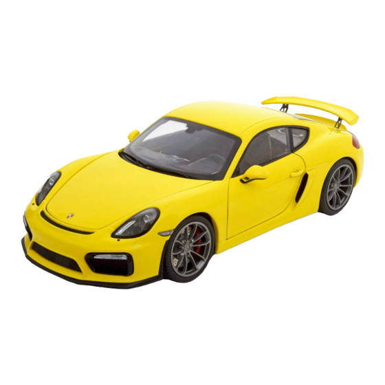 Porsche cayman gt4 Owner's Manual