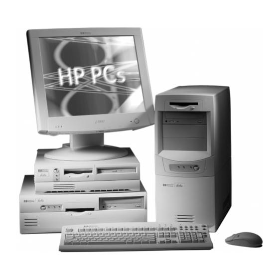 HP Vectra SERIES Manuals