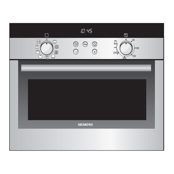 User Manuals: Siemens HB 33 K SERIES Electric Oven