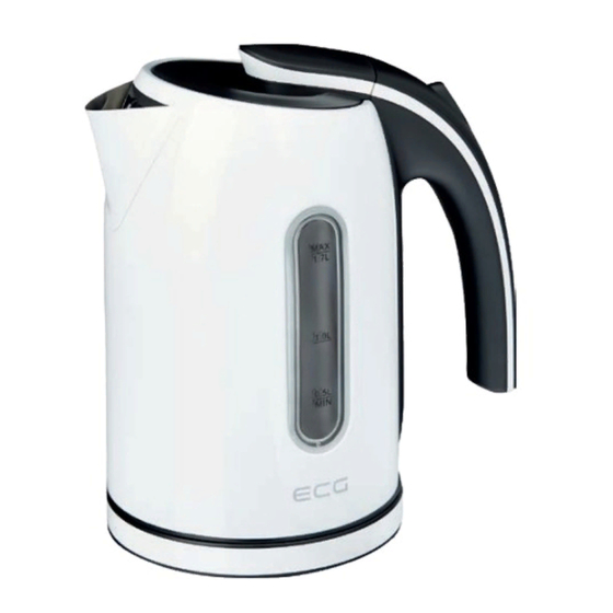 ECG RK 1766 Electric Kettle Manuals