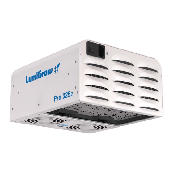LumiGrow Pro E Lights Series Quick Start Manual