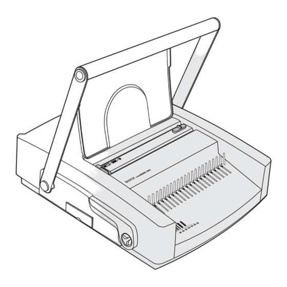 Esselte LEITZ comBIND 500 Operating Instructions Manual