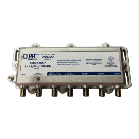 Belden PPC Entry Series Installation Manual