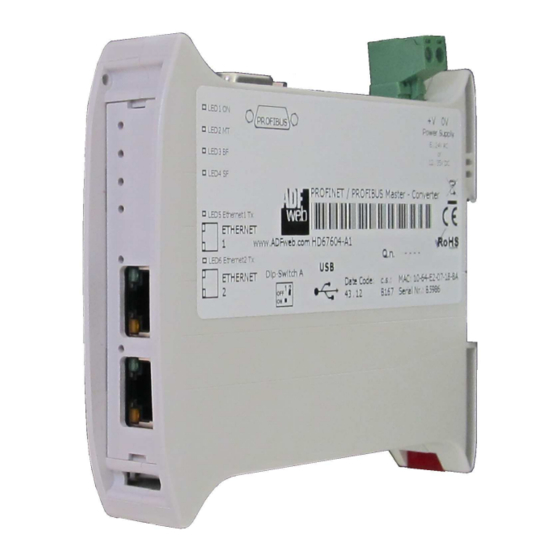 ADF Web HD67B77-A1 User Manual
