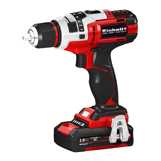 EINHELL TE-CD 18 Li E-Solo Original Operating Instructions