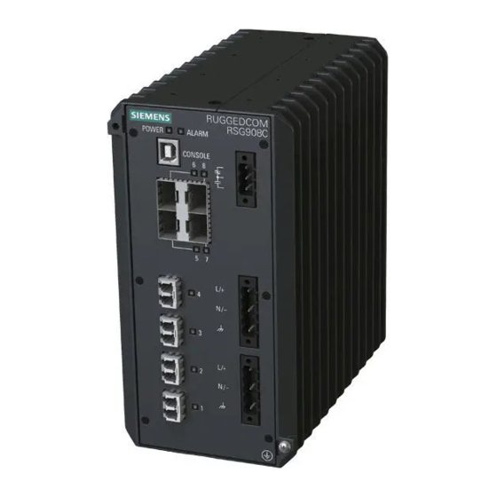 Siemens RUGGEDCOM RSG908C Installation Manual