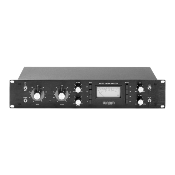 Warm Audio WA76-D Manual