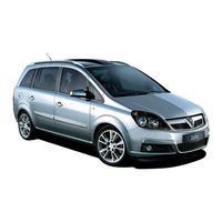Vauxhall Zafira Owner's Manual