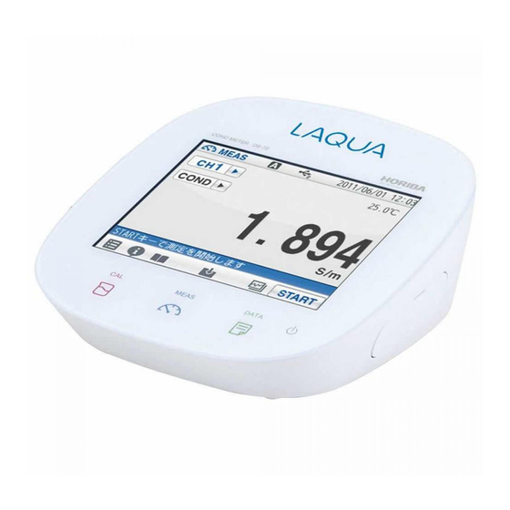 horiba LAQUA COND DS-72 Quick Manual