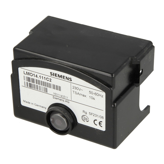 Siemens LMO24.111C2 Manual